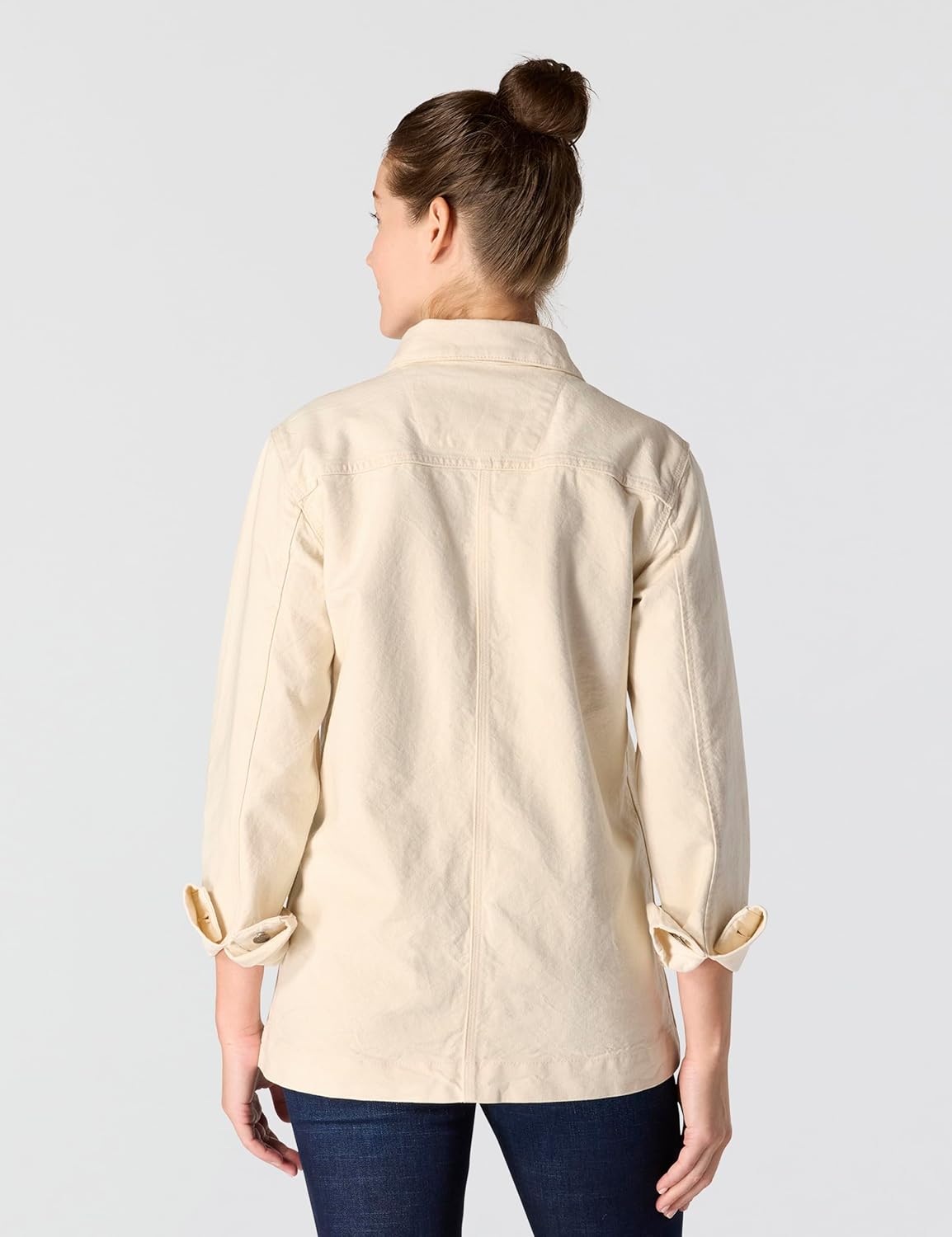 Carhartt womens Rugged Flex Loose Fit Canvas Chore Coat - Image 2