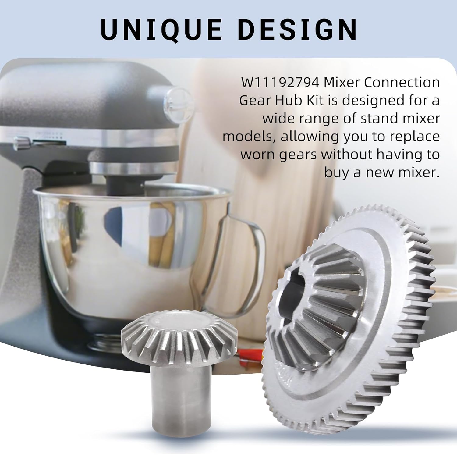 W11192794 Mixer Attachment Gear Hub Kit Compatible with KitchenAid W11192794 Replacement 4159643 4161403 9703905 9703907 W11175138