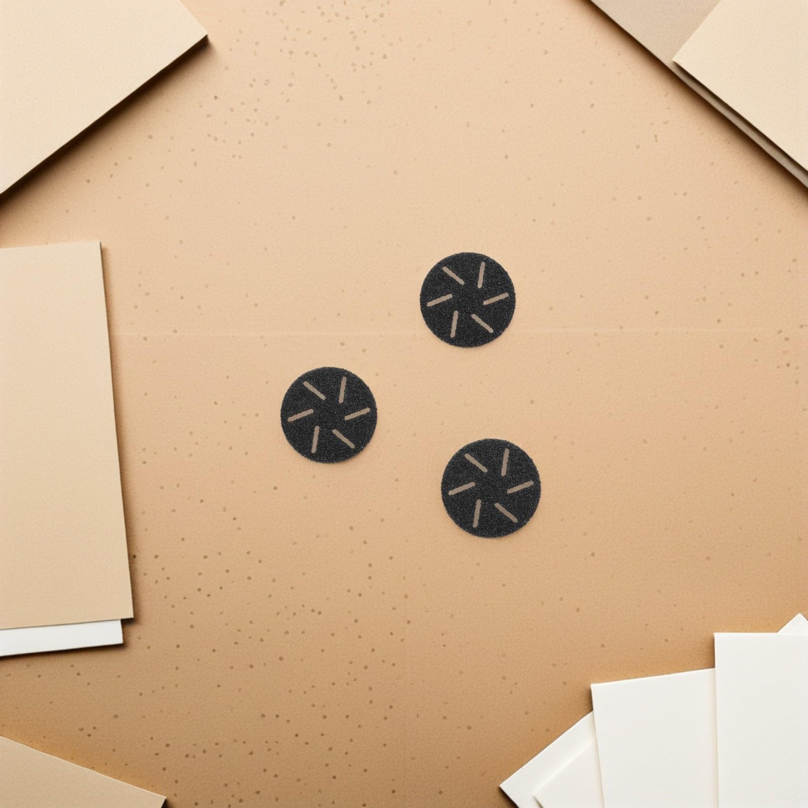 Fußfeilen Ersatzschleifköpfe 20 Stück Grob Schwarz, Frosted Material, für elektrische Hornhautentferner und sanfte Pflege bei sensibler Haut zu Hause