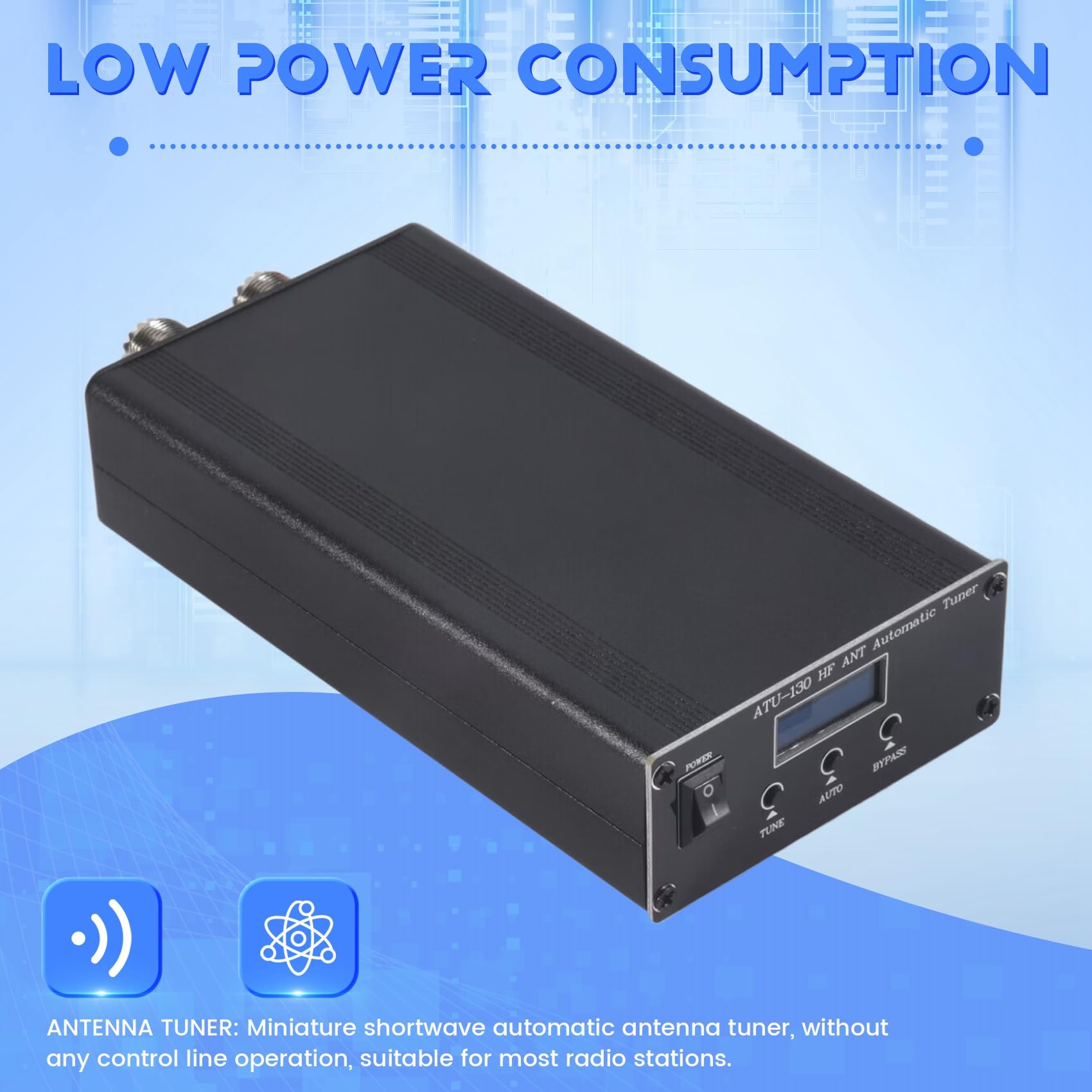 Tuner d'antenne Automatique Inductance 12,4 μH et Plus épais