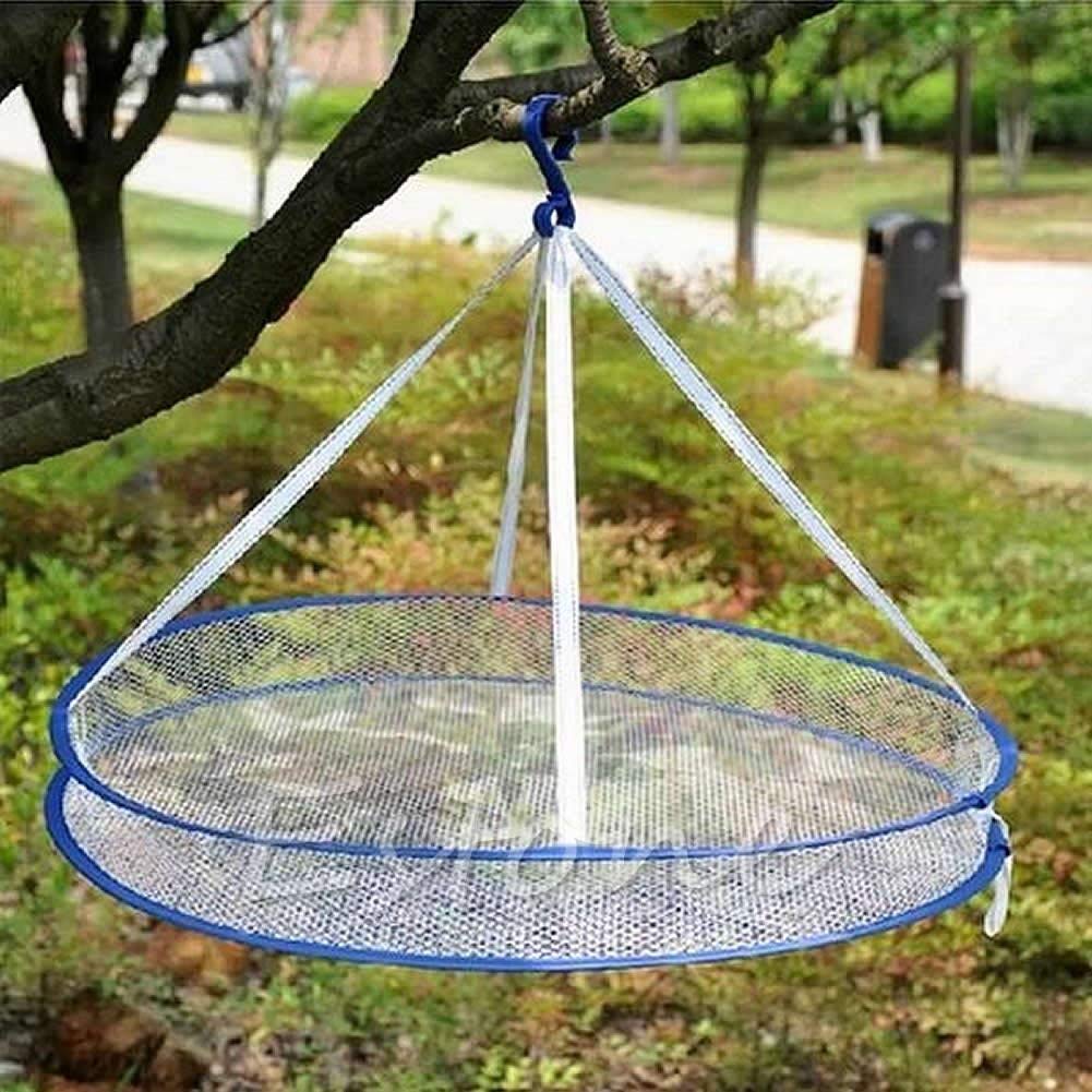 SimpleLife Quality Folding Drying Rack Hanging Clothes Laundry Sweater Basket Dryer Net