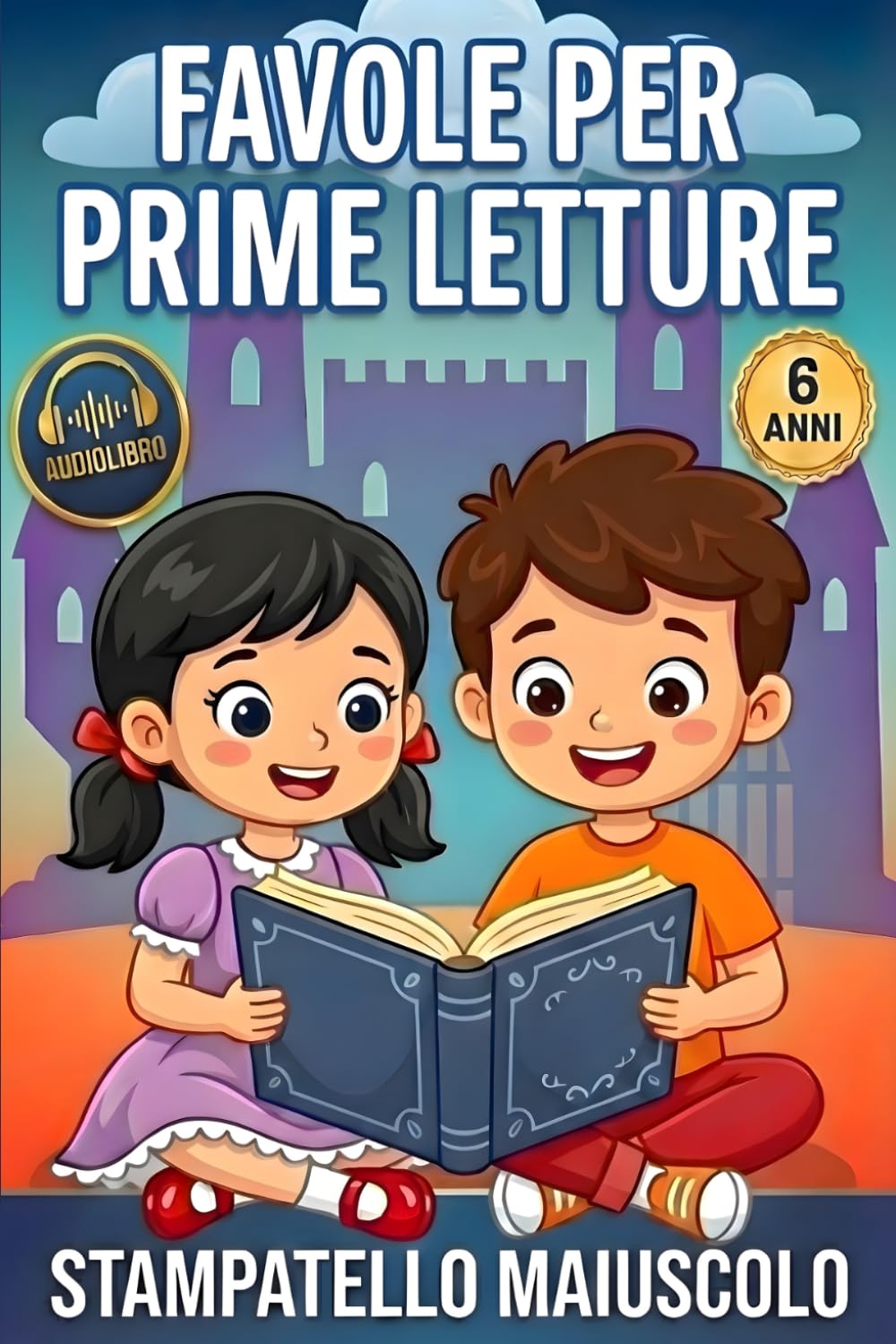 Favole per Prime Letture: Storie e Racconti Brevi in Stampatello Maiuscolo per Bambini di 6 Anni. Fiabe Illustrate per Imparare a Leggere da Solo in Modo Facile e Divertente