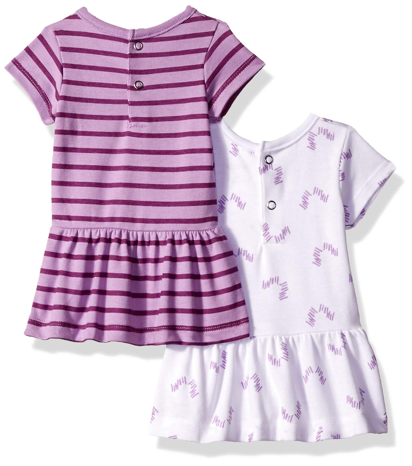 Hanes Ultimate Baby Girls Flexy Set Niños Bebes - 2 vestidos de manga corta con 2 leggings - 6-12 meses