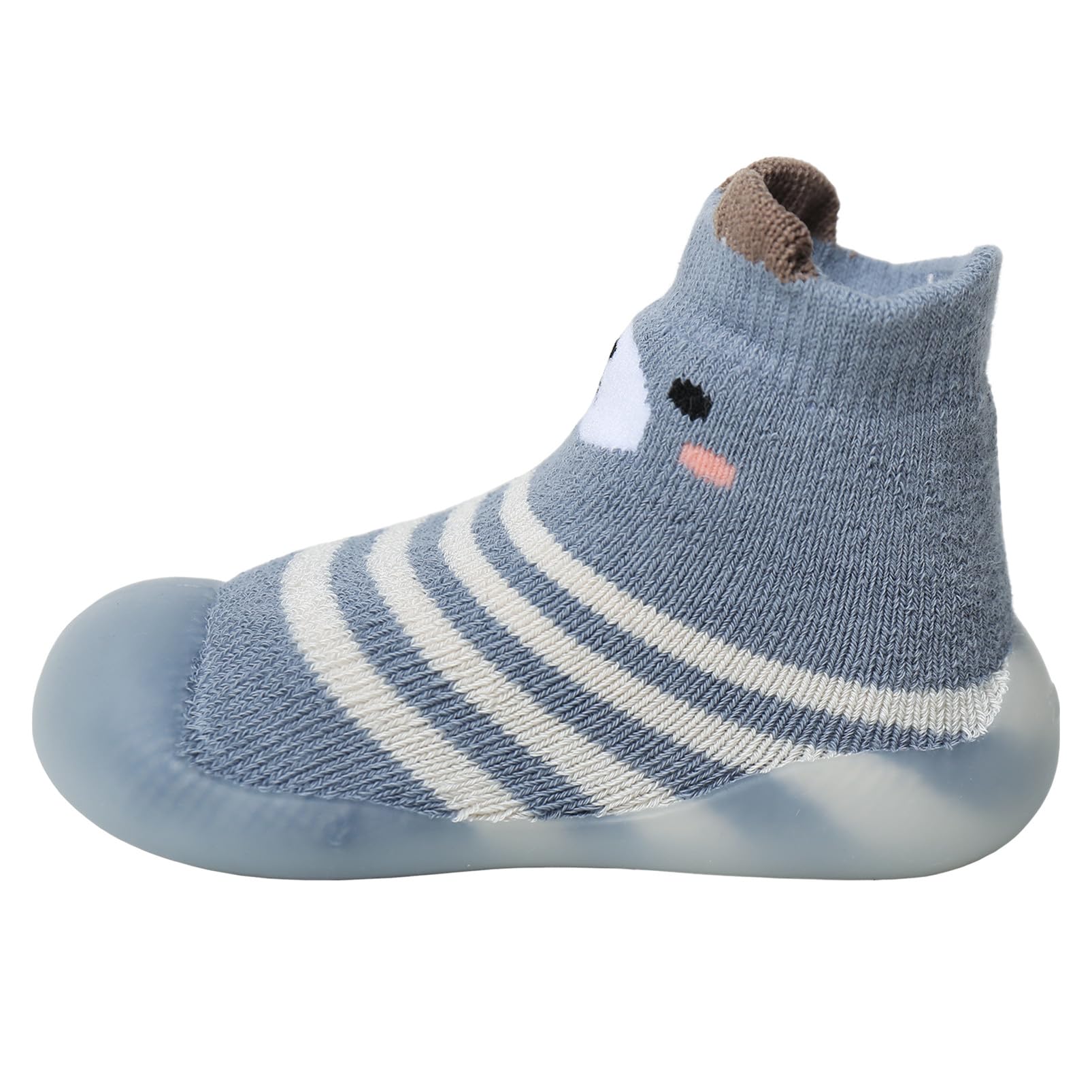 Zapatos de Calcetines Antideslizantes Bebé, Zapatos Primeros Pasos Bebé Niño Niña, Lindos Dibujos Animados Calcetines con Suela Goma, Suave Tejido Zapatillas Bebé 6-36 Meses