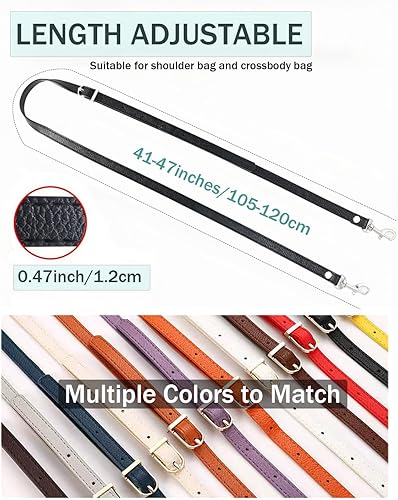Miniatura 3 de Correas de cuero de repuesto para bolsos, correa de bolso, correas cruzadas de repuesto ajustables