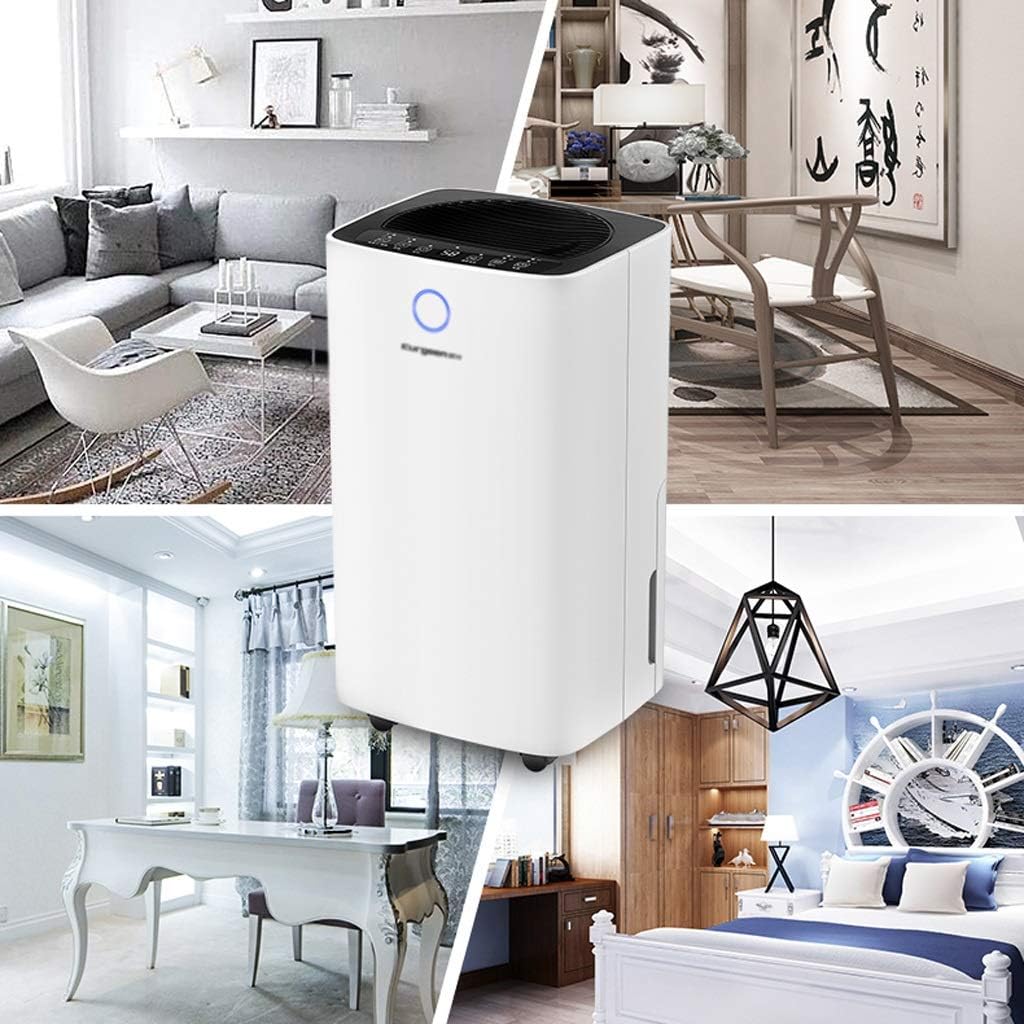 Household De Portable Silent Dehumidifier for Basement/Home/Bedroom/Bathroom/Garage/Closet/RV Automatic Or Manual Drainage 2L Water Tank Cool Mist Humidifier