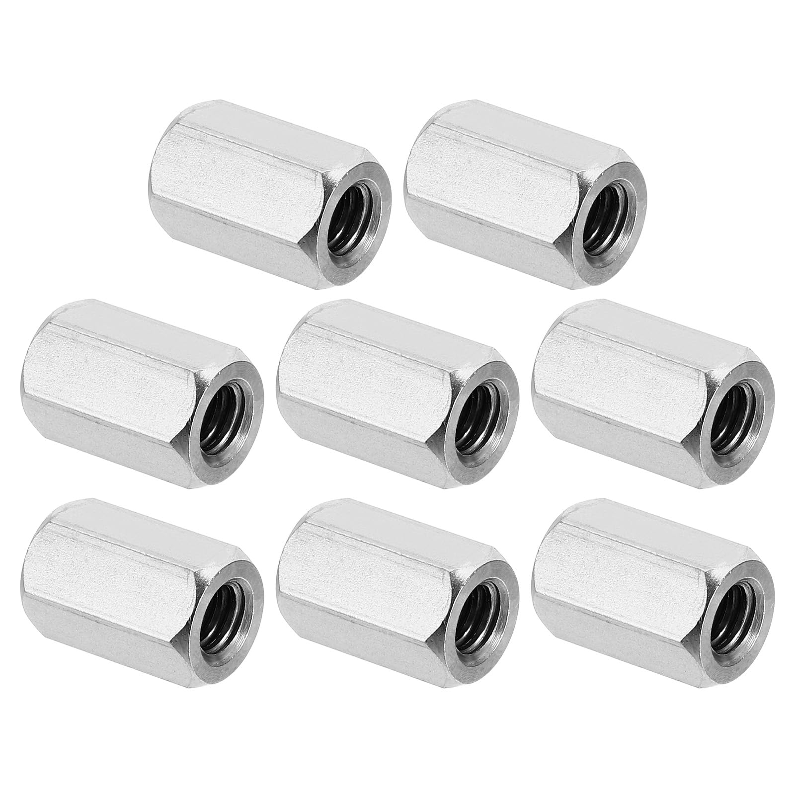 PATIKIL 1/4"-20 UNC 304 Stainless Steel Hex Coupling Nuts
