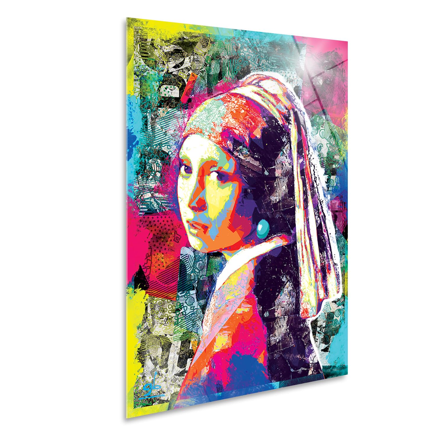 Giallobus - Cuadro - La Persistencia De La Memoria Del Pop Art - Vidrio Acrílico - 100x70 - Listo Para Colgar - Cuadros Modernos Para El Hogar