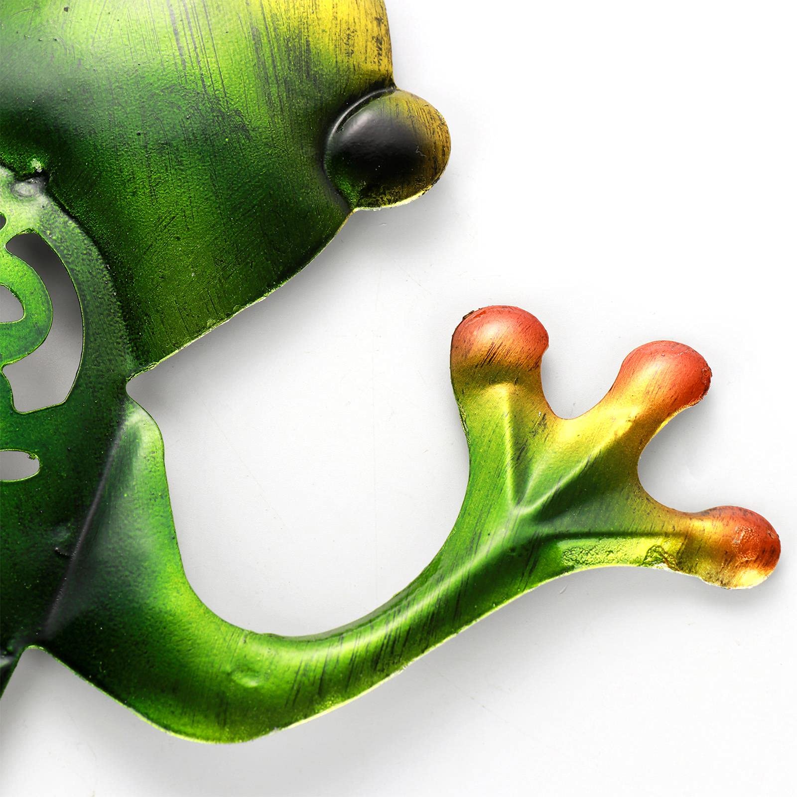 Gards Tuinposter Kikker met Rode Ogen op een Plant - 120x40 cm
