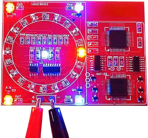 Gikfun DIY SMD SMT Soldadura Práctica Soldadura Habilidad Entrenamiento Junta NE555 CD4017 Agua que fluye Led DIY Kit EK1885