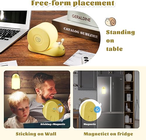 Miniatura 2 de QANYI Caracol Noche Luz Amarillo