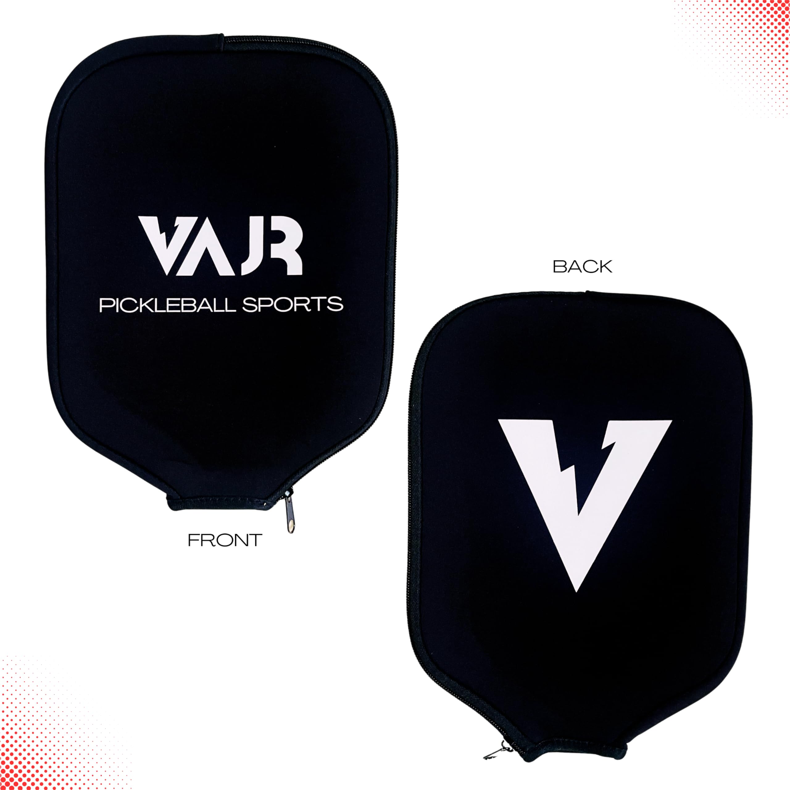 VAJR Neoprene Pickleball Paddle Cover | 8.26inch x 11.53inch | Made with Neoprene Long Lasting Material | Fits Most of The Pickleball Paddles |