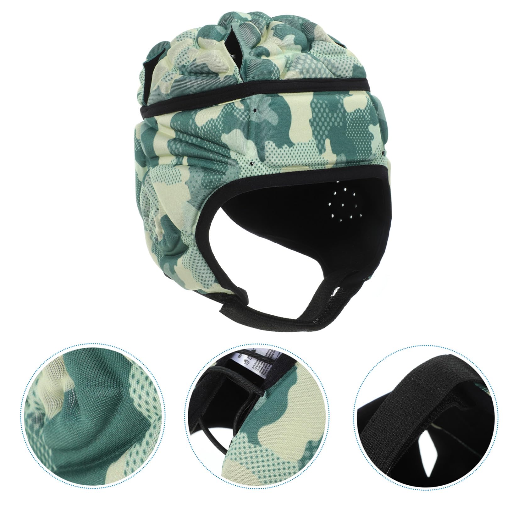 VICASKY Verstellbarer Jugend Footballhelm Schutzhelm mit Eva Schaum und Polyester Komfortabel und Schützend für Rugby und Fußballtraining