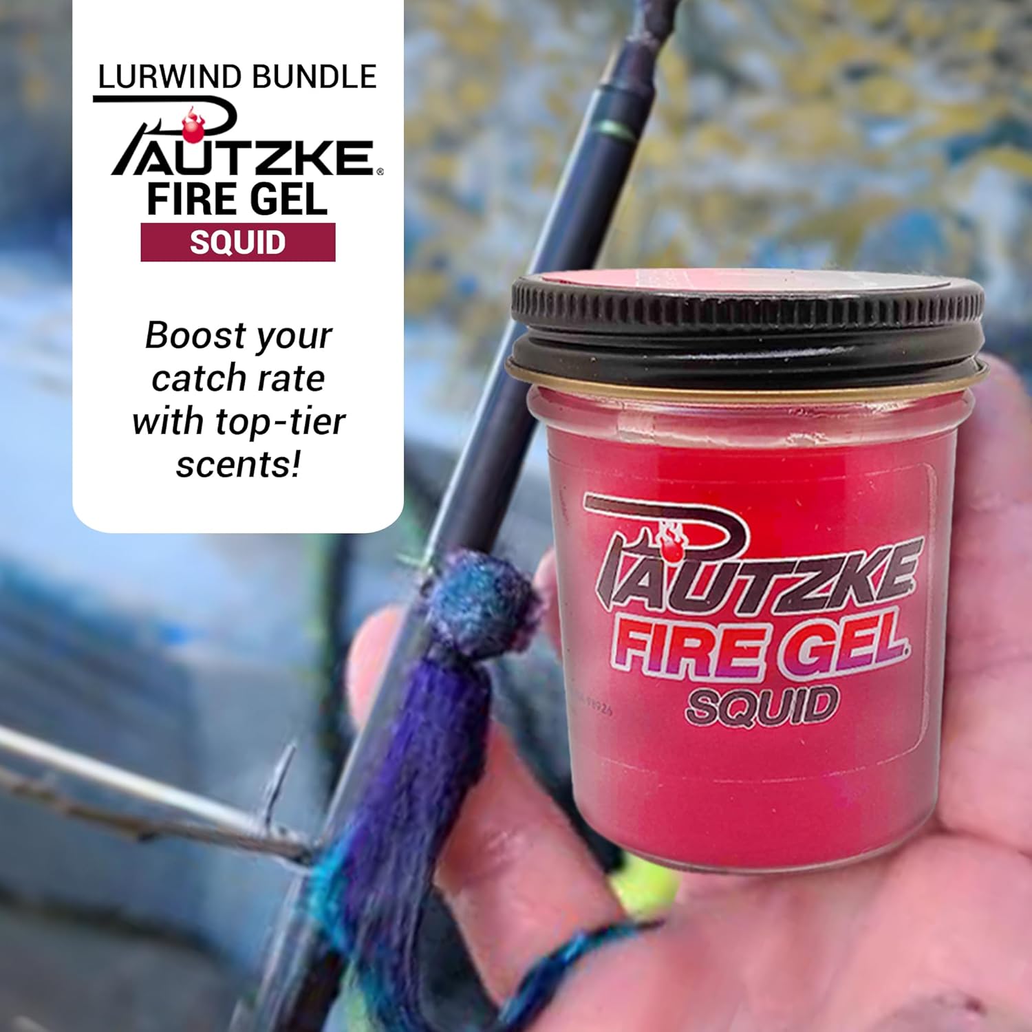 Lurwind Fire Gel Bait Trout Bundle, Irresistible Fishing Bait for Trout, Salmon, and Crappie, Extra Potent and Long-Lasting, Easy to Apply, 1.75 Oz Each