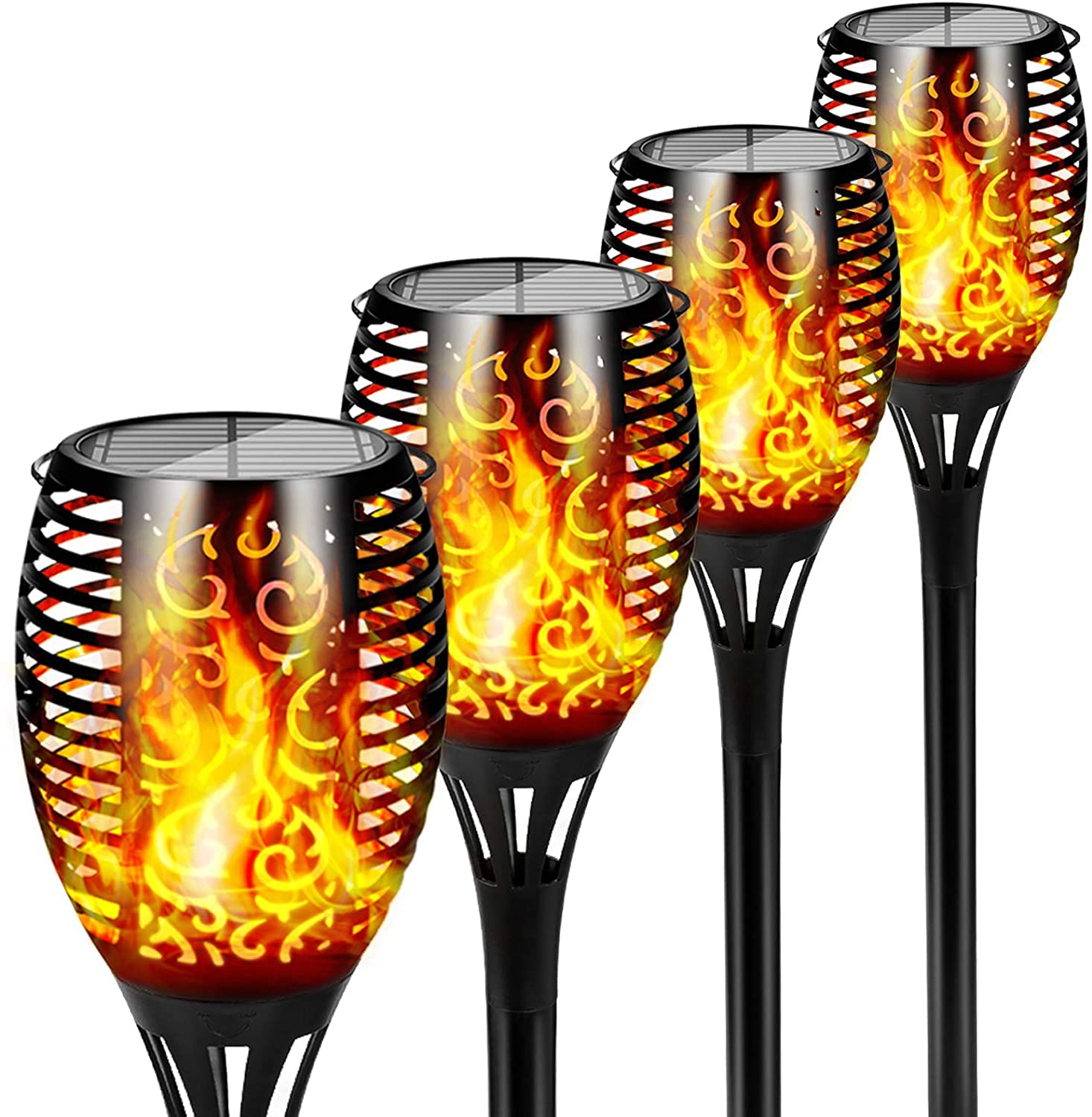 JAYXC HOME 4-Pack Solar Lights Upgraded, 28