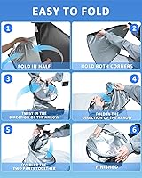 Vista 6 de Parasol de 2025 capas para parabrisas, ajuste personalizado, tela 240T, parasol retráctil que bloquea los rayos ultravioletas, accesorios