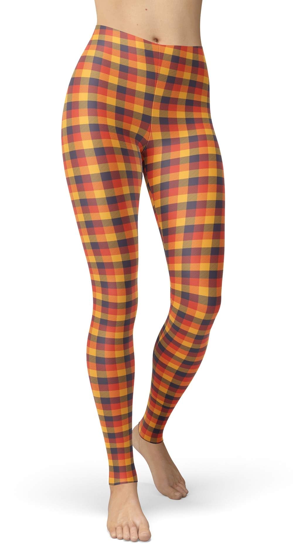 sissycos Women's 80s Leggings Neon Artistic Splash Printed Pants