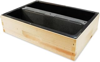 Mann Lake Top Hive Feeder with Unpainted Wood Super, Leakproof Reservoir