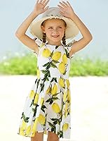 Vista 293 de Vestido de verano para niña, de algodón, con diseño floral