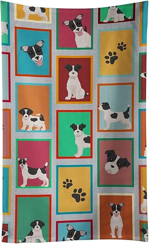 Miniatura 30 de Caroline's Treasures MLM1101KTWL - Lotes de color rojo y blanco Pembroke Corgi toalla de cocina Pembroke Paños de cocina toalla de mano toalla