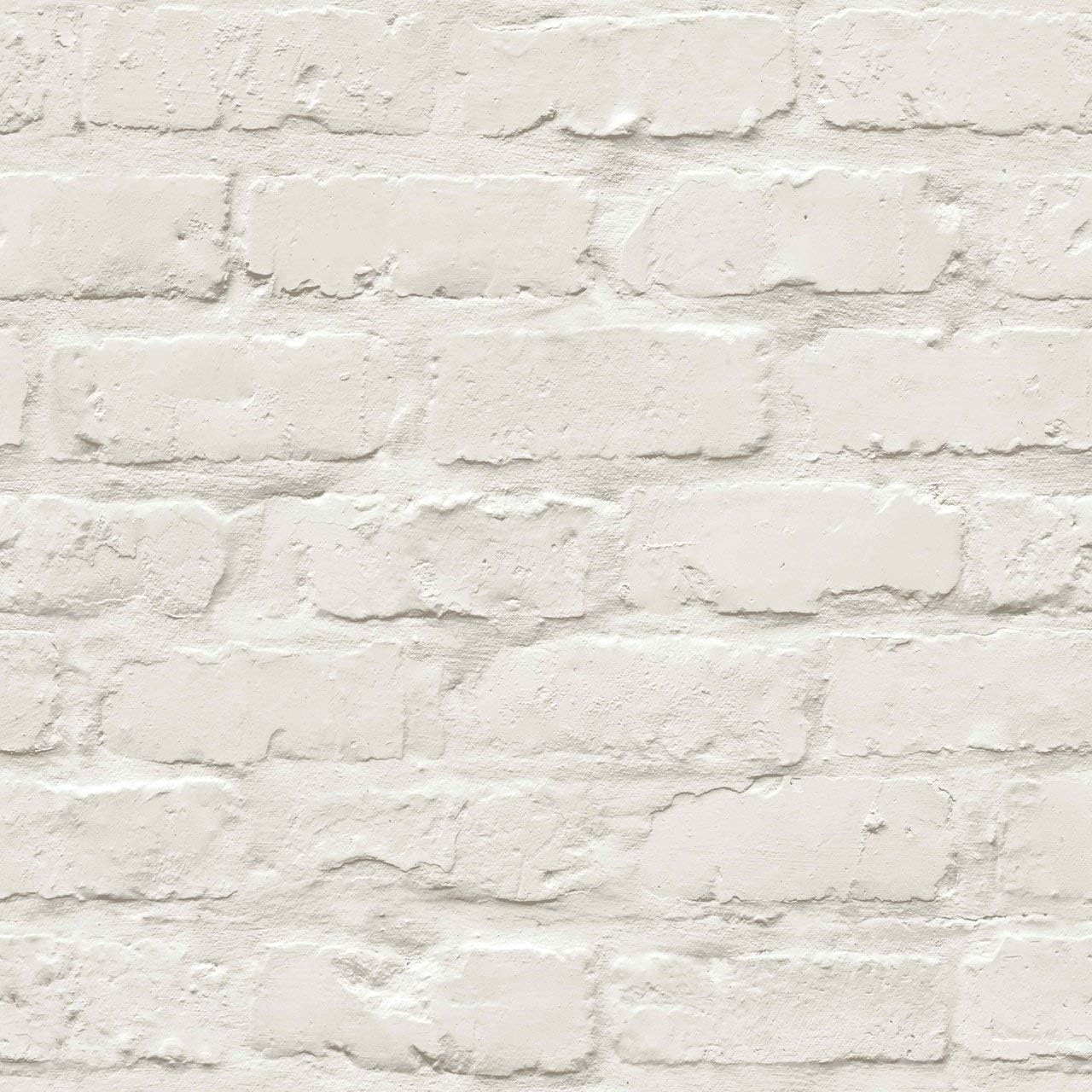 Grandeco Ideco Painted Brick Wall Pattern Faux Effect Motif Wallpaper A10402 by Grandeco