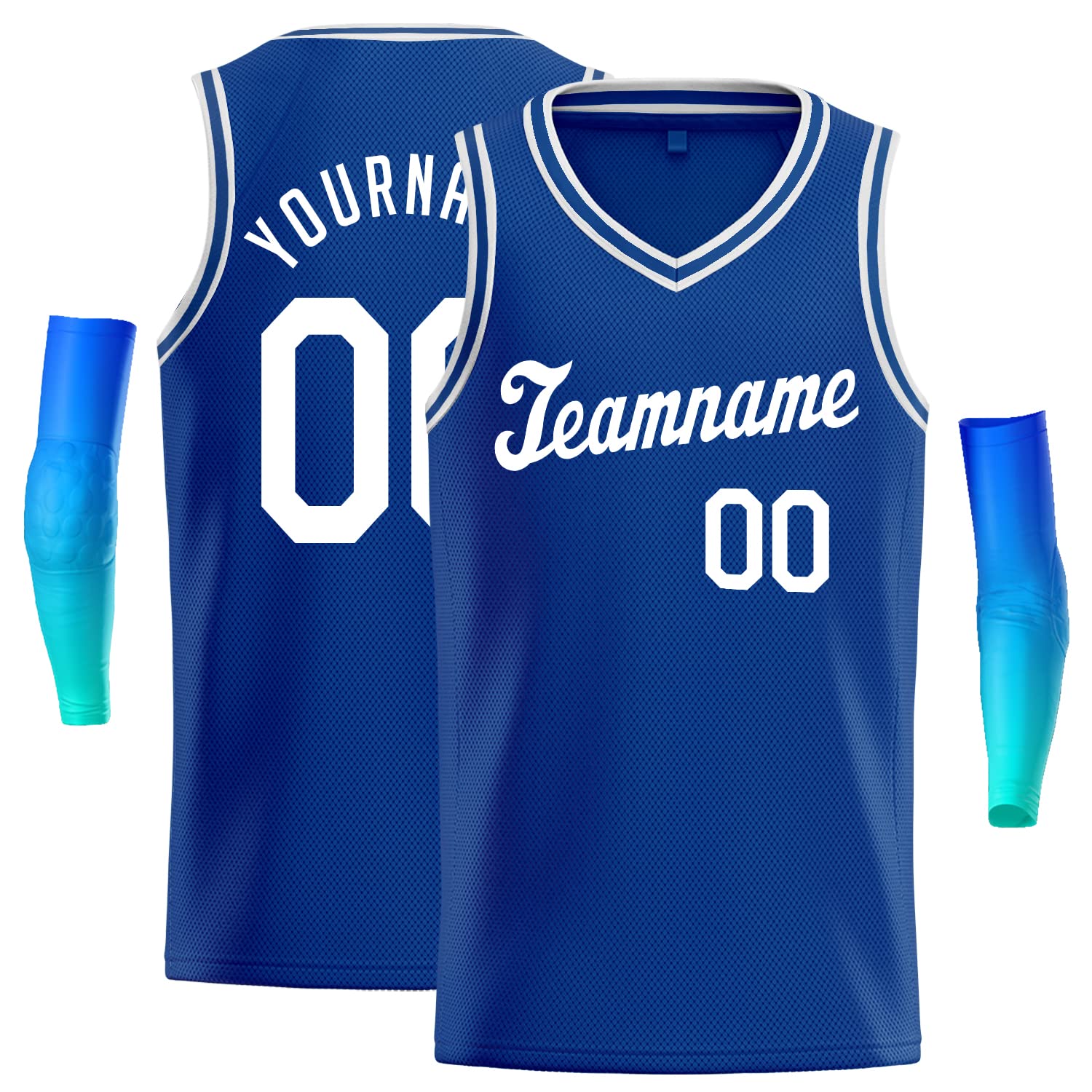 Custom Men Youth Blank Basketball Jersey Tank Top Personanlized Stitched or Printed Letters and Numbers Big Size Blue&white-24