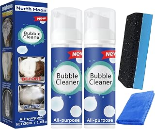 All-Purpose Bubble Cleaner, Bubble Cleaner Foam, Foaming Heavy Oil Stain Cleaner, Kitchen Bubble Cleaner Spray, Stubborn Grease & Grime Remover Bubble Spray (30ml, 2pcs)