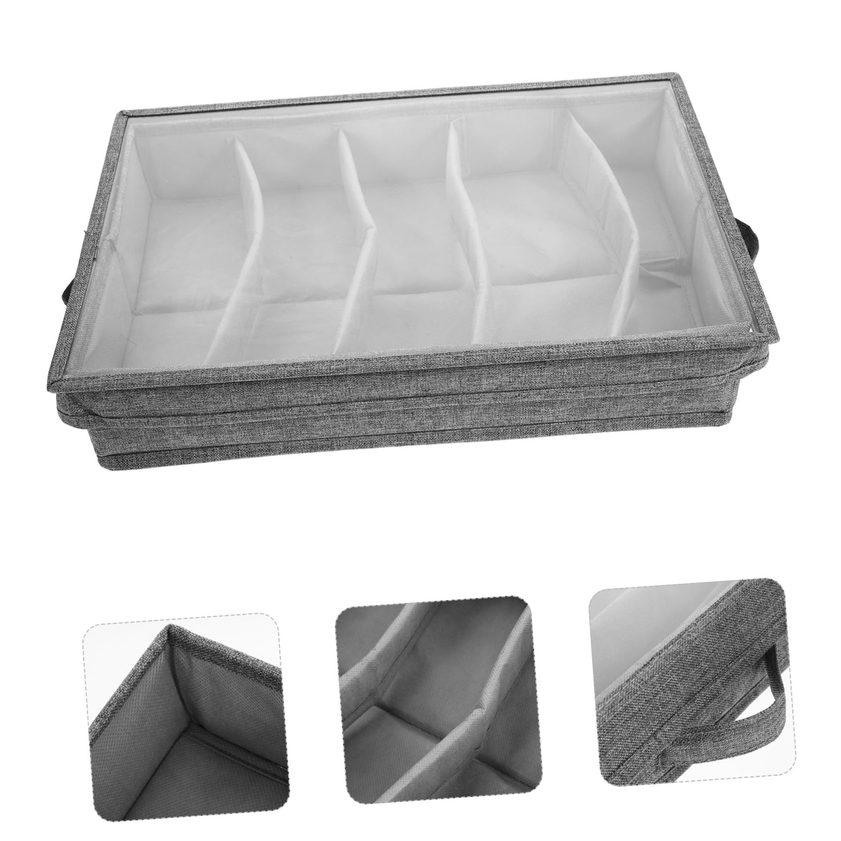 VALICLUD Bolsa para Guardar Vajilla Caja para Cubiertos con Divisores Organizador de Cubiertos para Cocina Soporte para Utensilios de Inoxidable