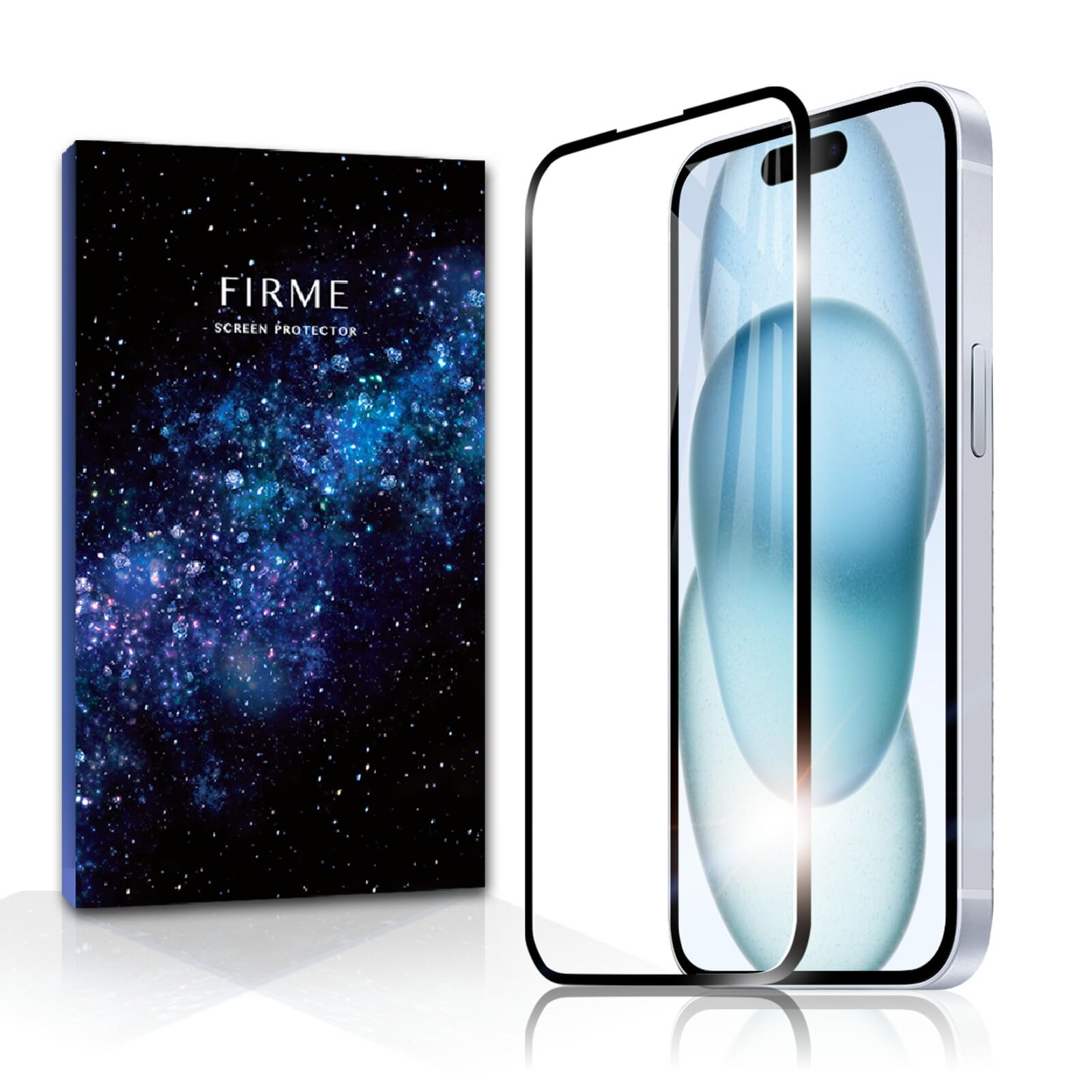 Amazon | 【2枚セット】 iPhone 15 用 ガラスフィルム 画面ギリギリ 