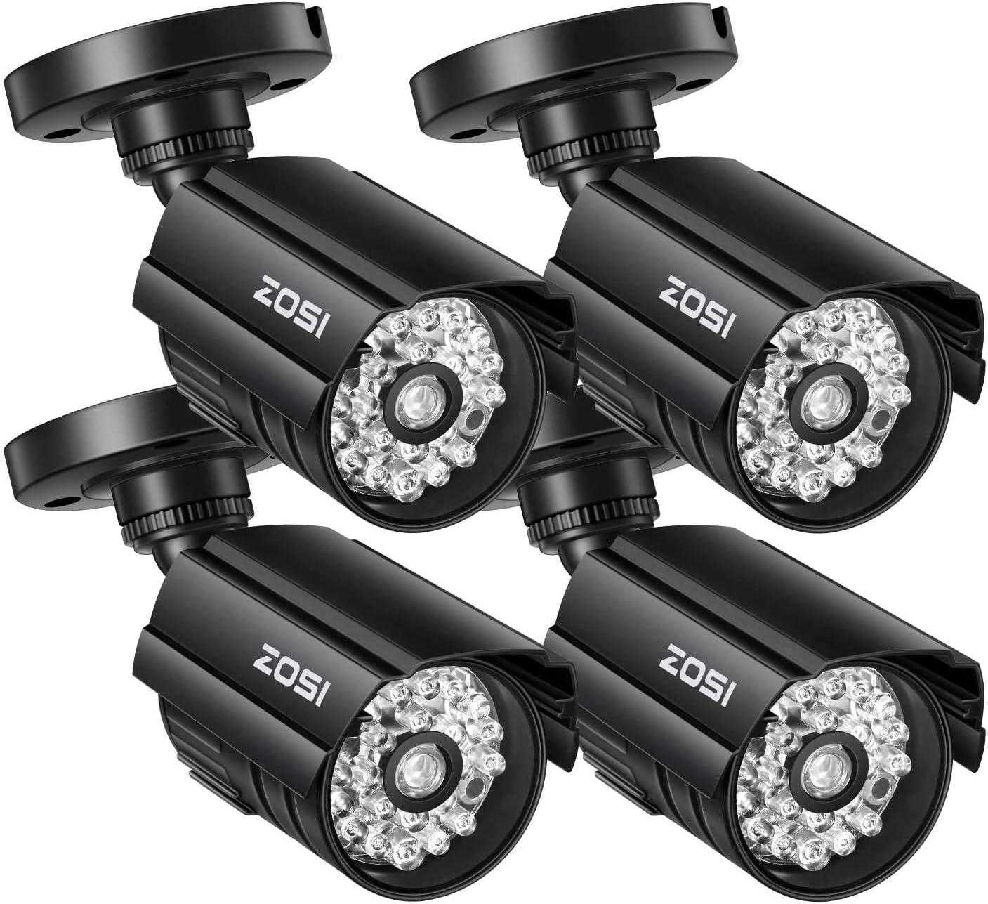 ZOSI Dummy Security Camera,4 Packs Fake Security Camera CCTV