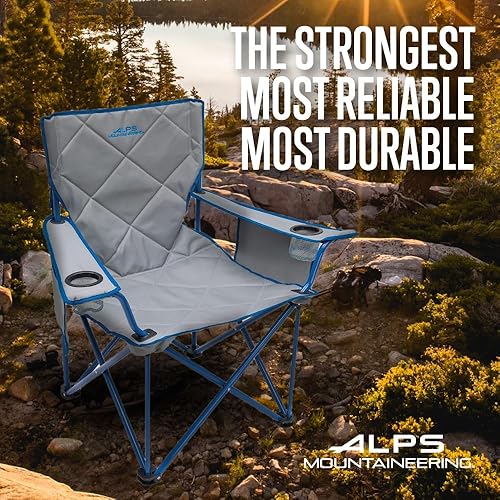 Miniatura 6 de ALPS Mountaineering King Kong - Sillas de camping para adultos con portavasos de malla y bolsillos, construidas duraderas y fiables con marco de