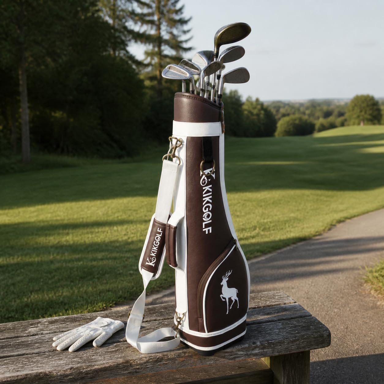 Bolsa Golf Impmeable, Marrón Oscuro