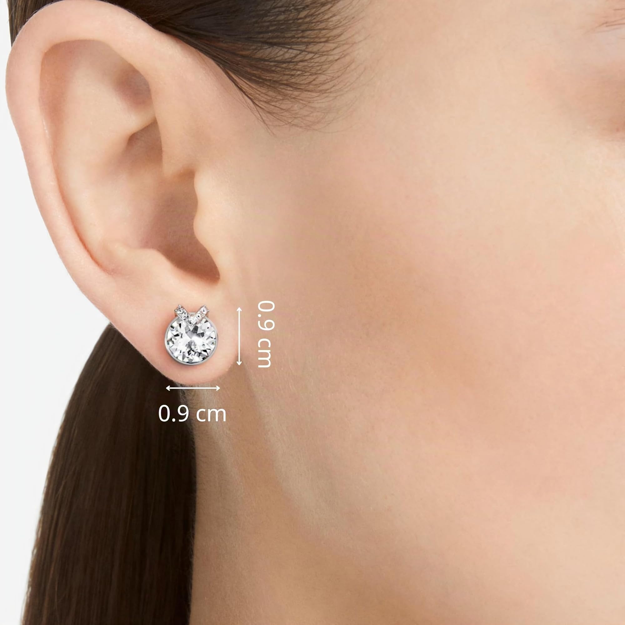 Swarovski Bella Collezione Orecchini a lobo, Taglio rotondo, Pavé