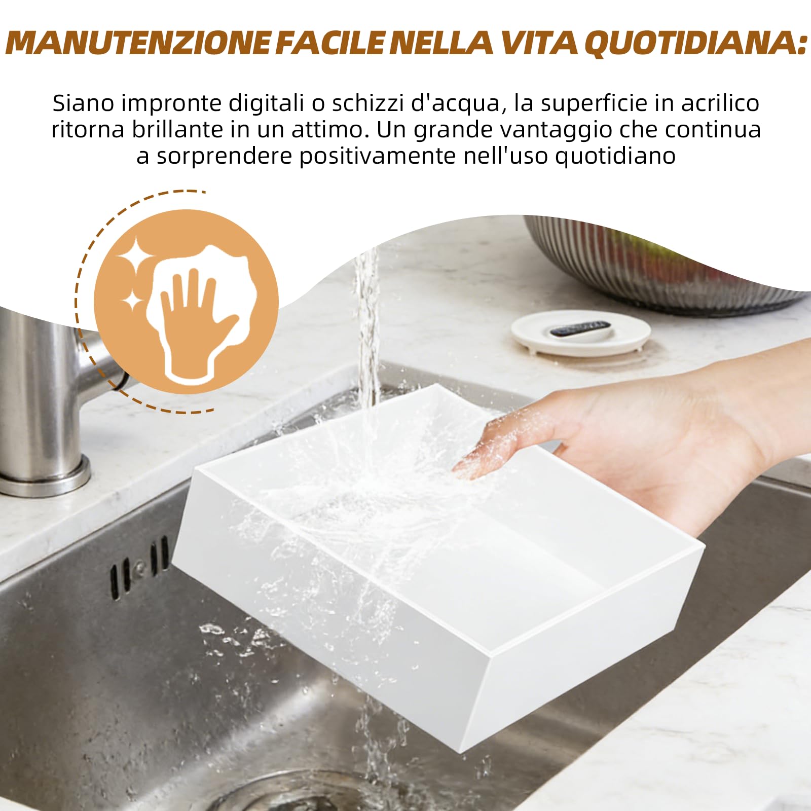 Supporto per torta a forma di cubo, in acrilico con fondo cavo, supporto per buffet a più piani, ideale per matrimoni, compleanni, decorazioni per feste e presentazioni cupcake (confezione da 6
