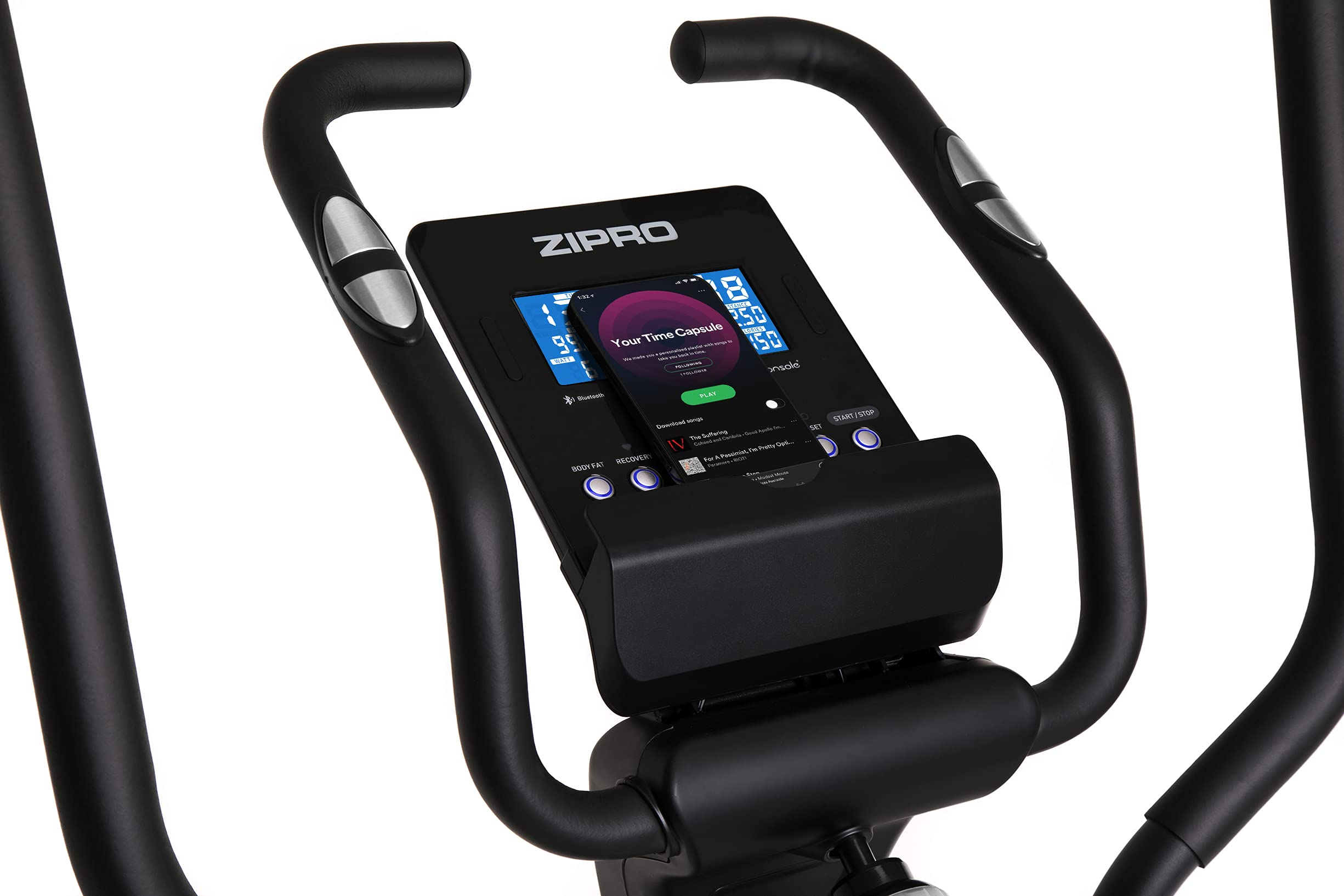 Zipro Crosstrainer Dunk, Ellittico fino a 150 kg, Attrezzo cardio per la casa, Macchina da allenamento cardio, Ellittica, Cyclette, 16 livelli di resistenza
