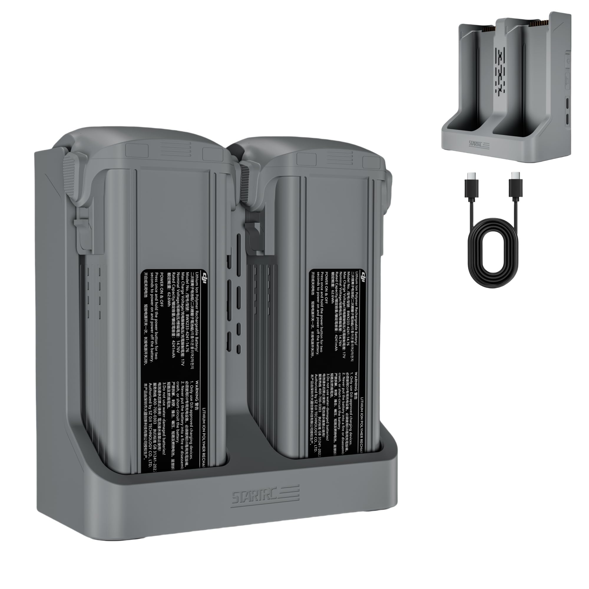 Menedżer ładowania dla DJI Air3/Air3s Drone organizer na baterie podwójna moc i ładowanie dwukierunkowy menedżer ładowania inteligentna ładowarka akcesoria