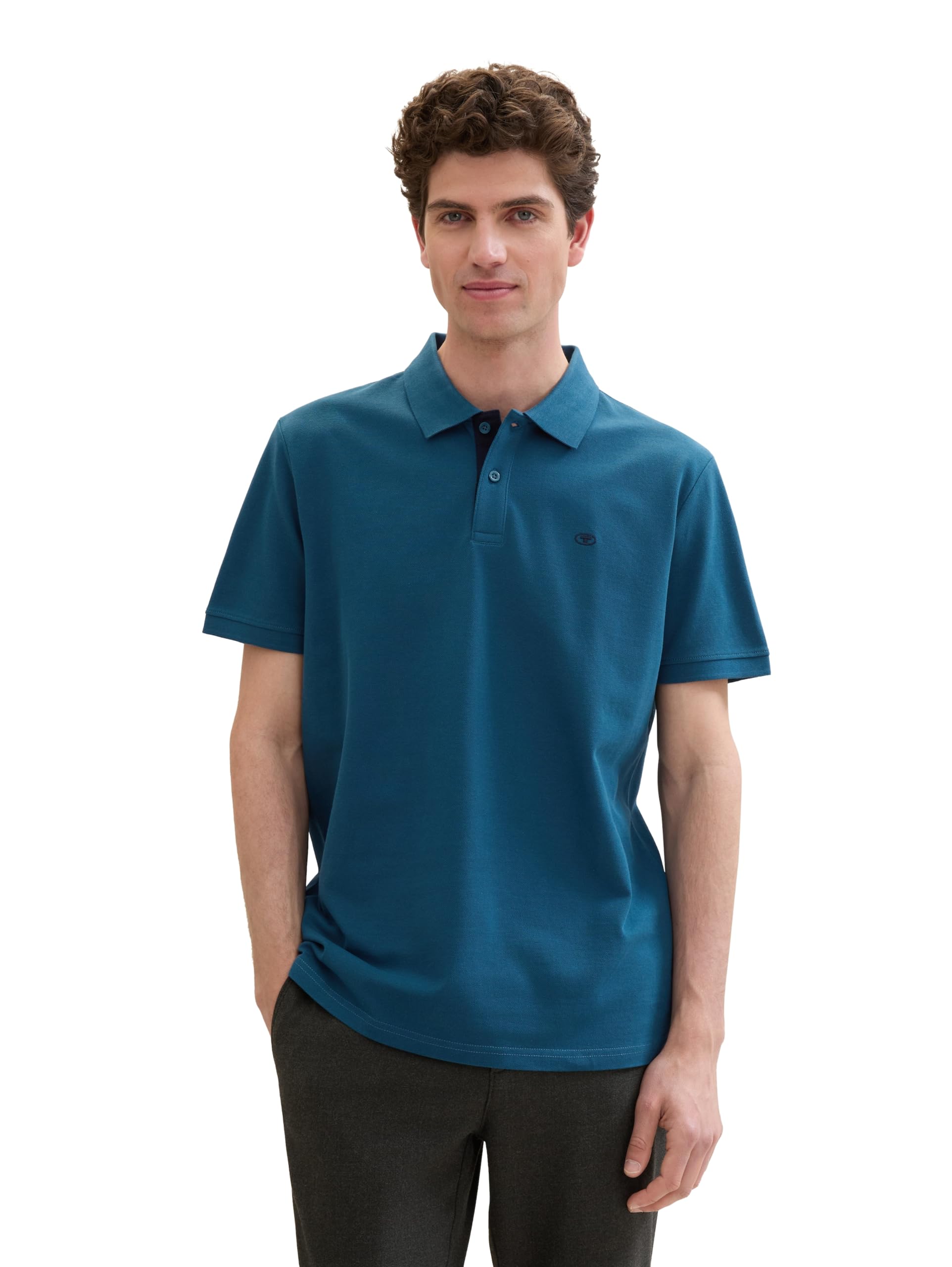 TOM TAILOR Herren Basic Piqué Poloshirt