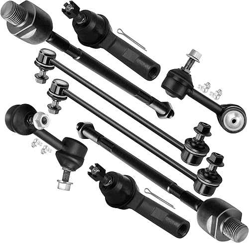 SCITOO - Juego de 8 barras de suspensión traseras, 2 barras de dirección delanteras, 2 exteriores y 2 interiores para Honda CR-V K750297 2007-2011