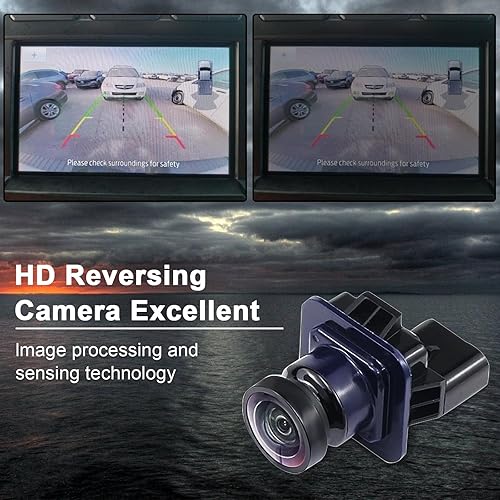 Miniatura 5 de Cámara de respaldo para Ford, cámara de retrovisión trasera, compatible con Ford F150 2011-2014 Mustang 2015-2019 Lincoln MKC 2015-2019 Cámara de