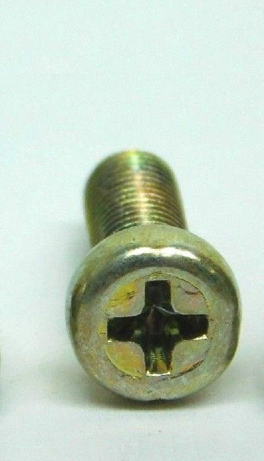 Thaisan7 Cheese Head Machine Screw Bolt Yellow Zinc For Home Improvement Repairing Engineering - M5-0.8 x 16mm (200 Packs)