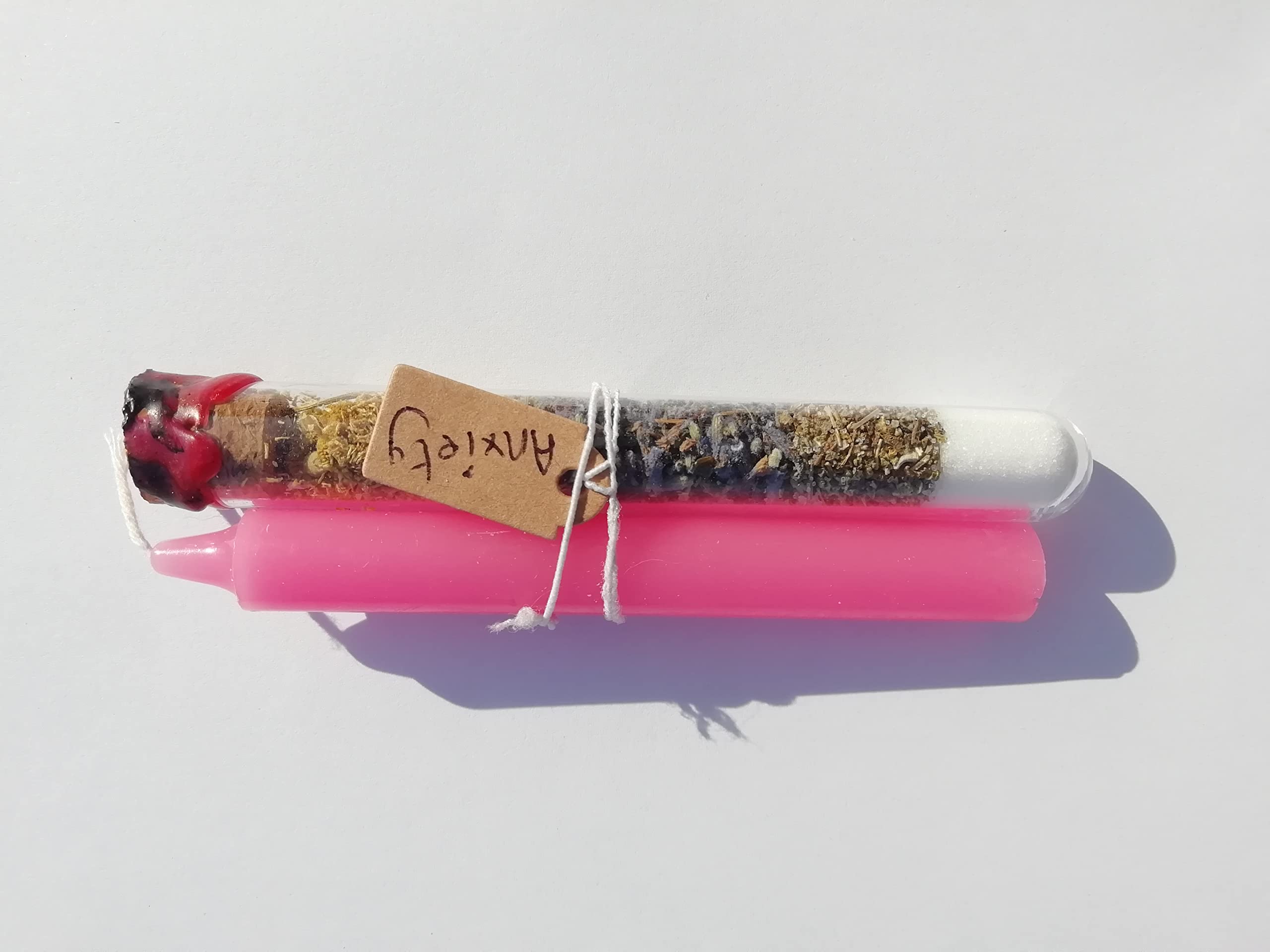 Anxiety Spell Set, Spell Tube and Candle