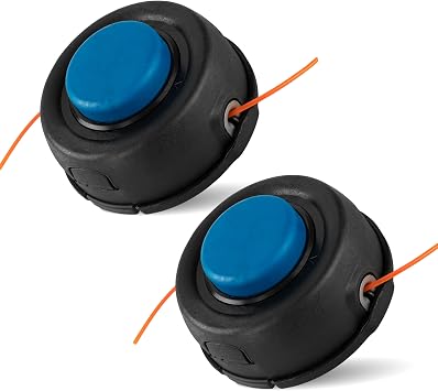 Canamax [Upgraded] T35 Trimmer Head Compatible with Husqvarna 123L 225L 232L 322L 323L 324Lx 325L 326L 525L 522L 525LS String Trimmer Weedeater Head Prewound with .095-Inch Line 537388101 Pack of 2
