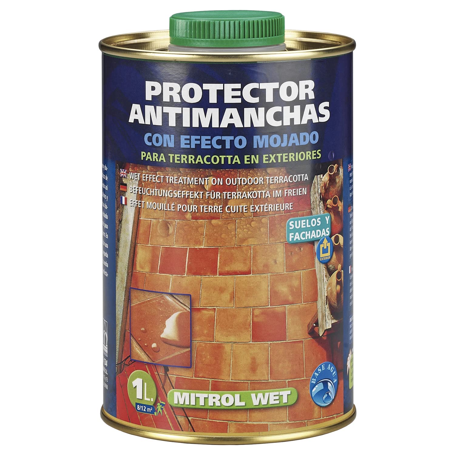 MONESTIR MITROL WET PROTECTOR ANTIMANCHA EXTERIORES EFECTO MOJADO 1L MONESTIR