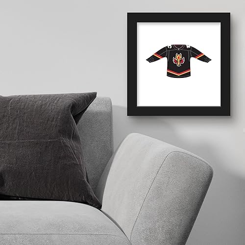 Vista 15 de Trends International Gallery Pops NHL - Calgary Flames - Third Uniform Front Canvas Wall Art Wall Poster, 12.00" x 12.00", Stretched Canvas