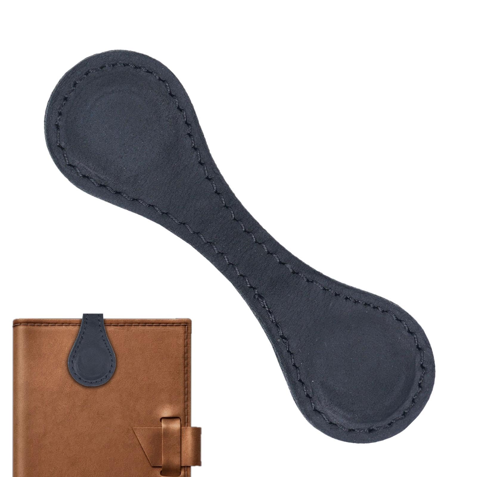 Marcapáginas magnético de cuero – Clips magnéticos – Marcapáginas de cuero magnético hecho a mano – Marcadores magnéticos de cuero de doble cara para profesores, estudiantes, amantes de los libros