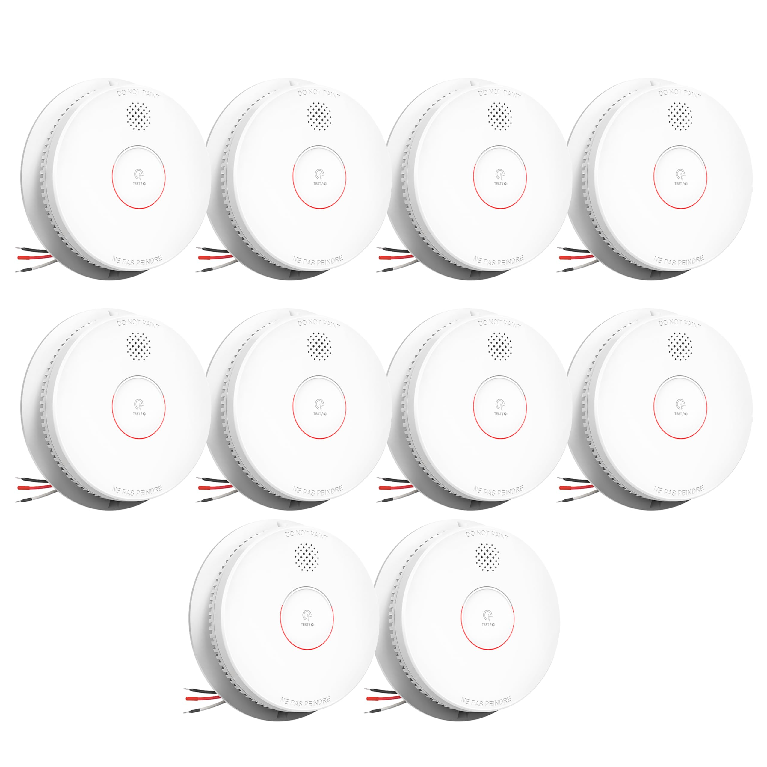 SITERWELL Smoke Detector Photoelectric Smoke Alarm 9V Battery