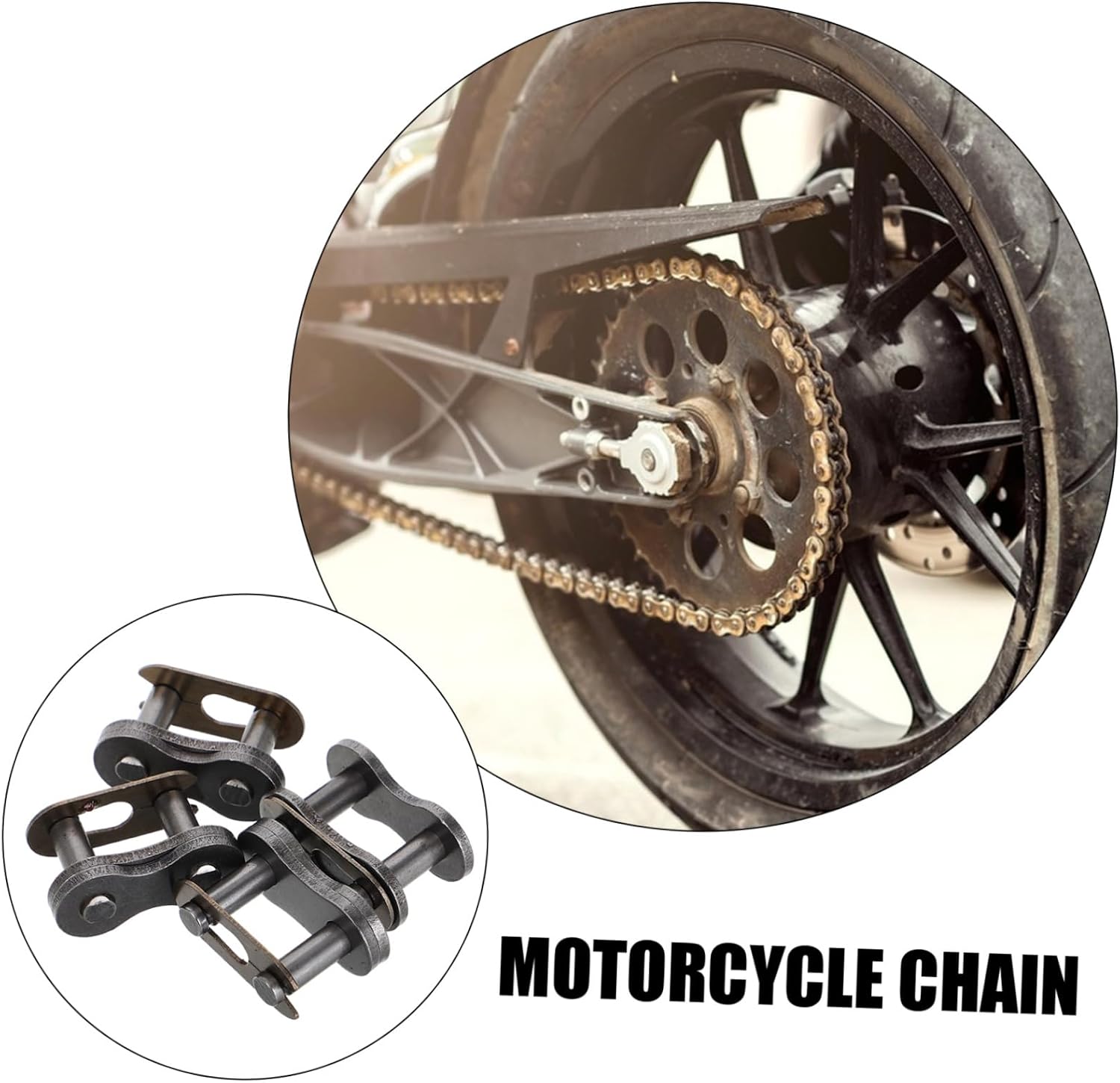 4pcs 520 Motorcycle Chain Connector Links Set Heavy-Duty Roller Chain Accessory for Dirt Bikes ATVs and Motorcycles and Maintenance