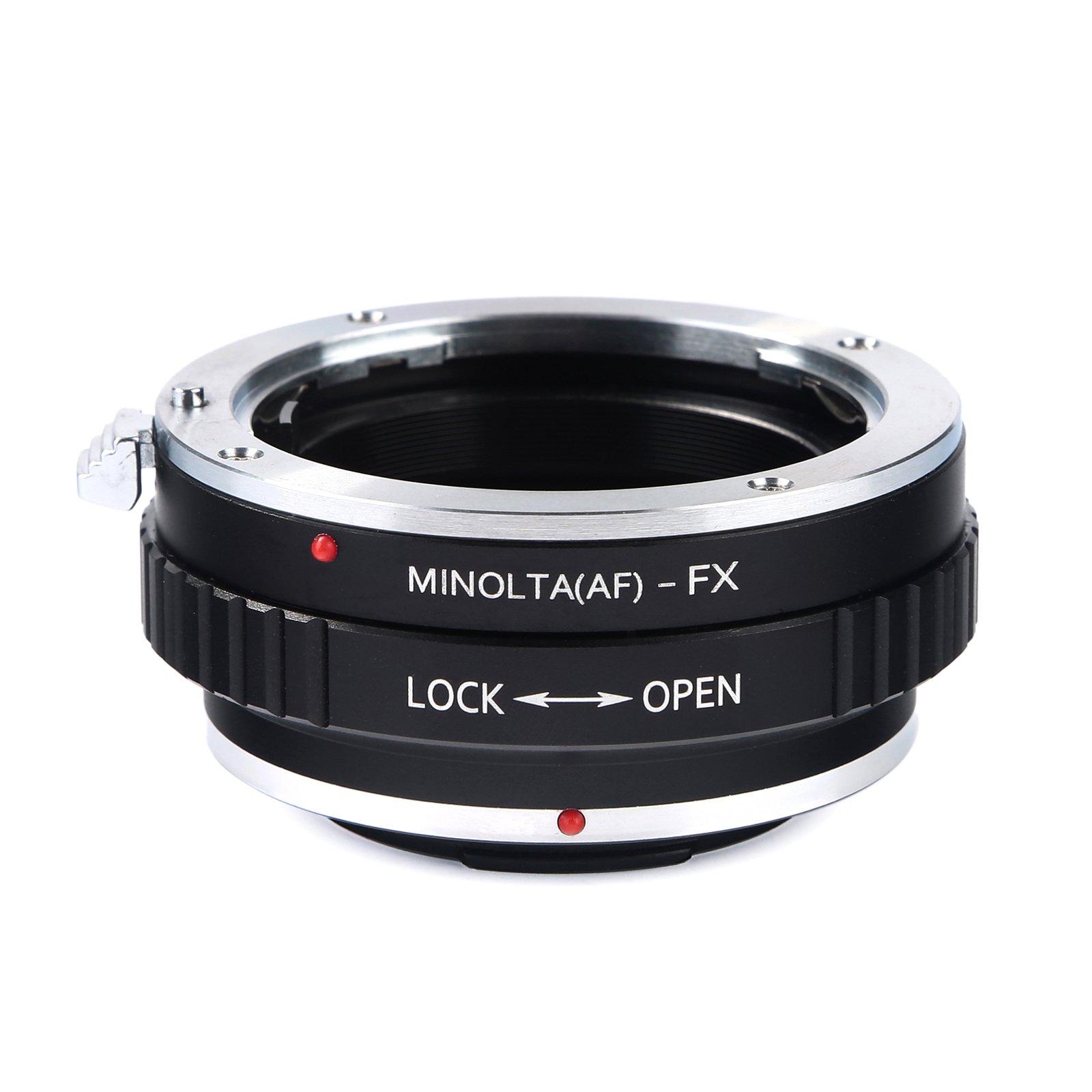 K&F CONCEPT Bague d'adaptation pour Objectif compatibile Con compatibile Con MINOLTA (AF) à Caméra FX Adaptateur Lentille Fait de Laiton et d'aluminium Solide Précis Noir
