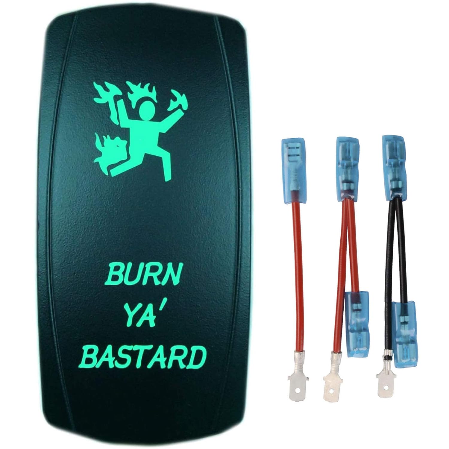 QUNQI STAR 5 pin Laser Backlit Rocker Switch Rock Lights