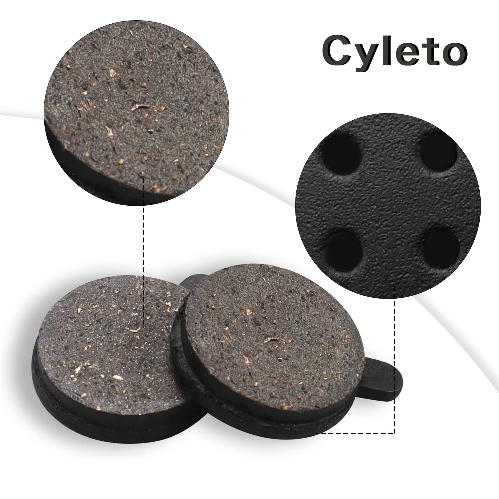 Pastiglie Freno A Disco Cyleto Per Bici - Semi-Metalliche, Per Zoom DB280/DB550/DB450 (2 Pz)